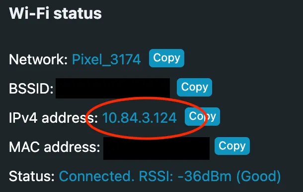 Wi-Fi Status