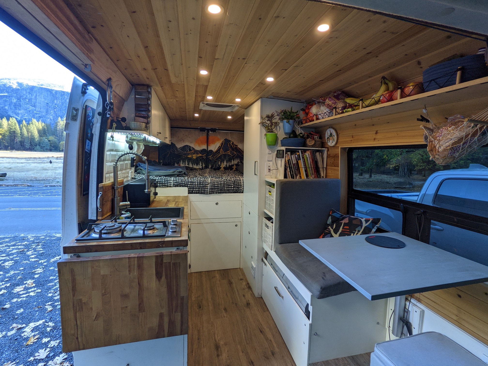 Van interior